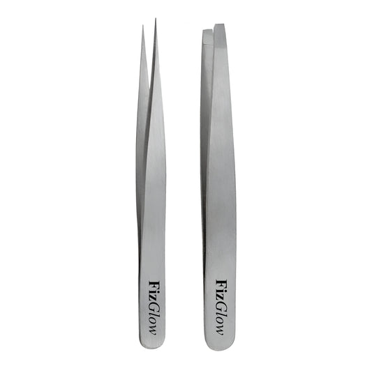 2-PCS Tweezer Slanted & Pointed